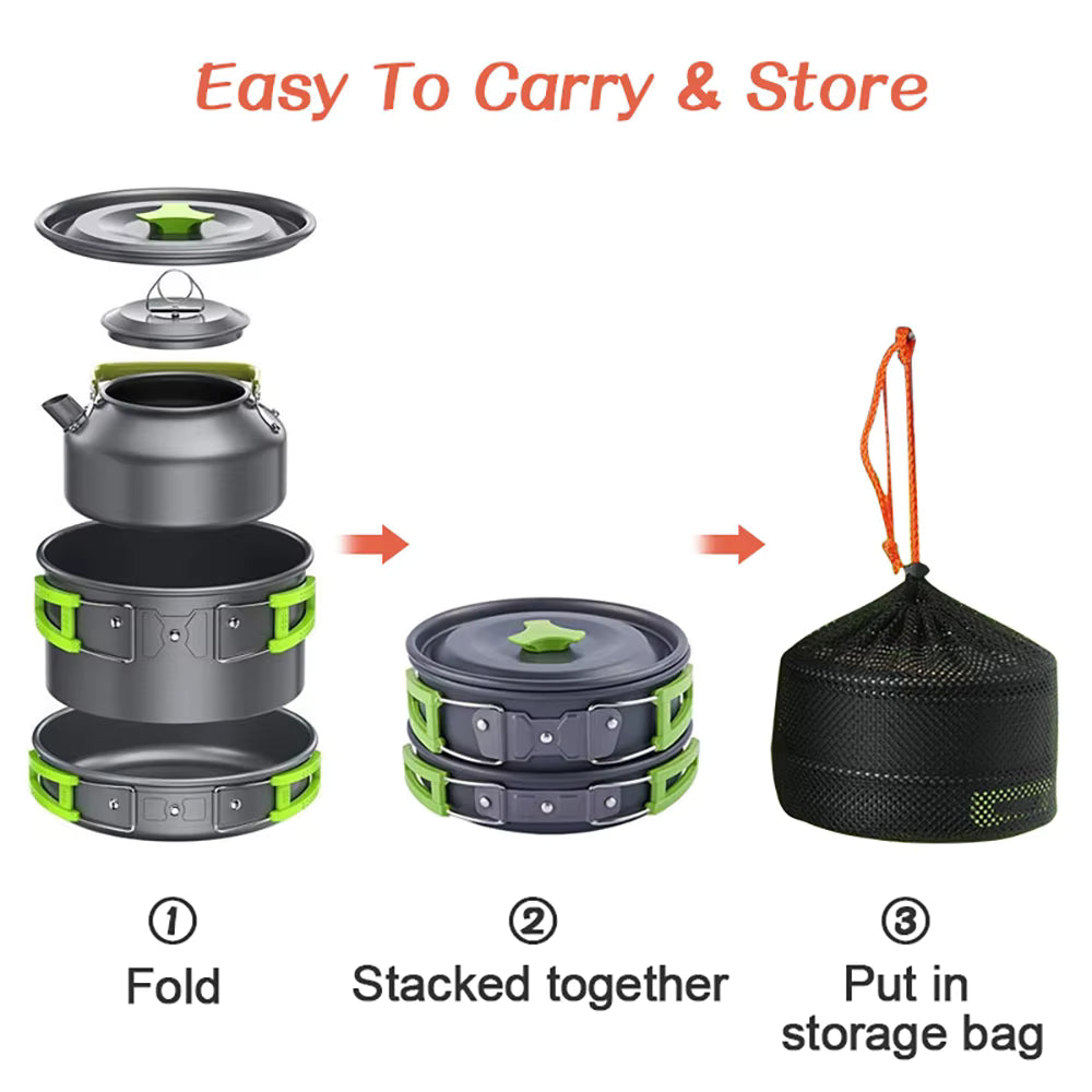 BushChef All-in-One Portable Outdoor Cookware Set